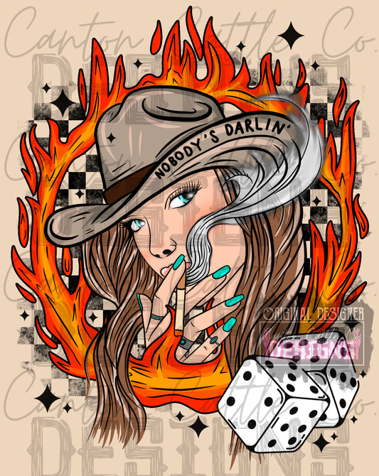 Nobody’s Darlin’ Cowgirl PNG